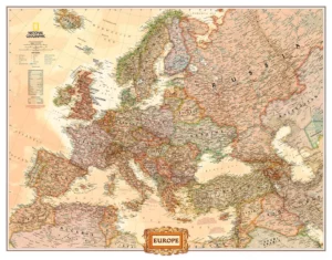 Europakaart Antiek National Geographic