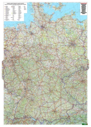 Wegen Landkaart Duitsland XL