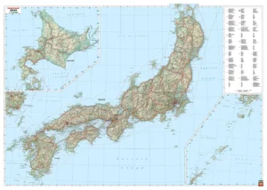 Landkaart Japan