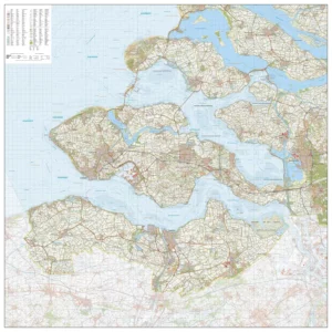 Topografische Kaart Zeeland XL