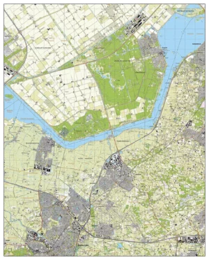 Topografische Kaart TOP25 (Amersfoort, Nijkerk, Bunschoten-Spakenburg, Zeewolde, Putten, Hoogland)