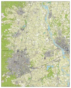 Topografische Kaart TOP25 (Apeldoorn, Deventer, Twello, Epe, Vaassen, Ugchelen)