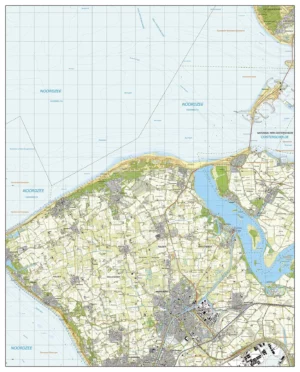 Topografische Kaart TOP25 (Middelburg, Oost-Souburg, Arnemuiden, Koudekerke, Oostkapelle, Serooskerke)
