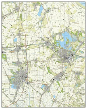 Topografische Kaart TOP25 (Veendam, Winschoten, Oude Pekela, Wildervank, Scheemda, Muntendam)