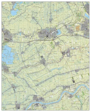 Topografische Kaart TOP25 (Woerden, Vleuten, Bodegraven, Schoonhoven, Nieuwkoop, Montfoort)