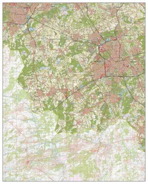 Topografische Kaart TOP50 (Eindhoven, Tilburg, Veldhoven, Geldrop, Best, Goirle)